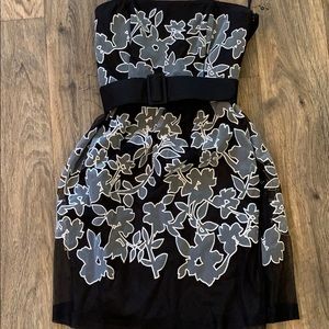 Black and gray dress